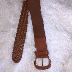 Chestnut colored around the waist belt